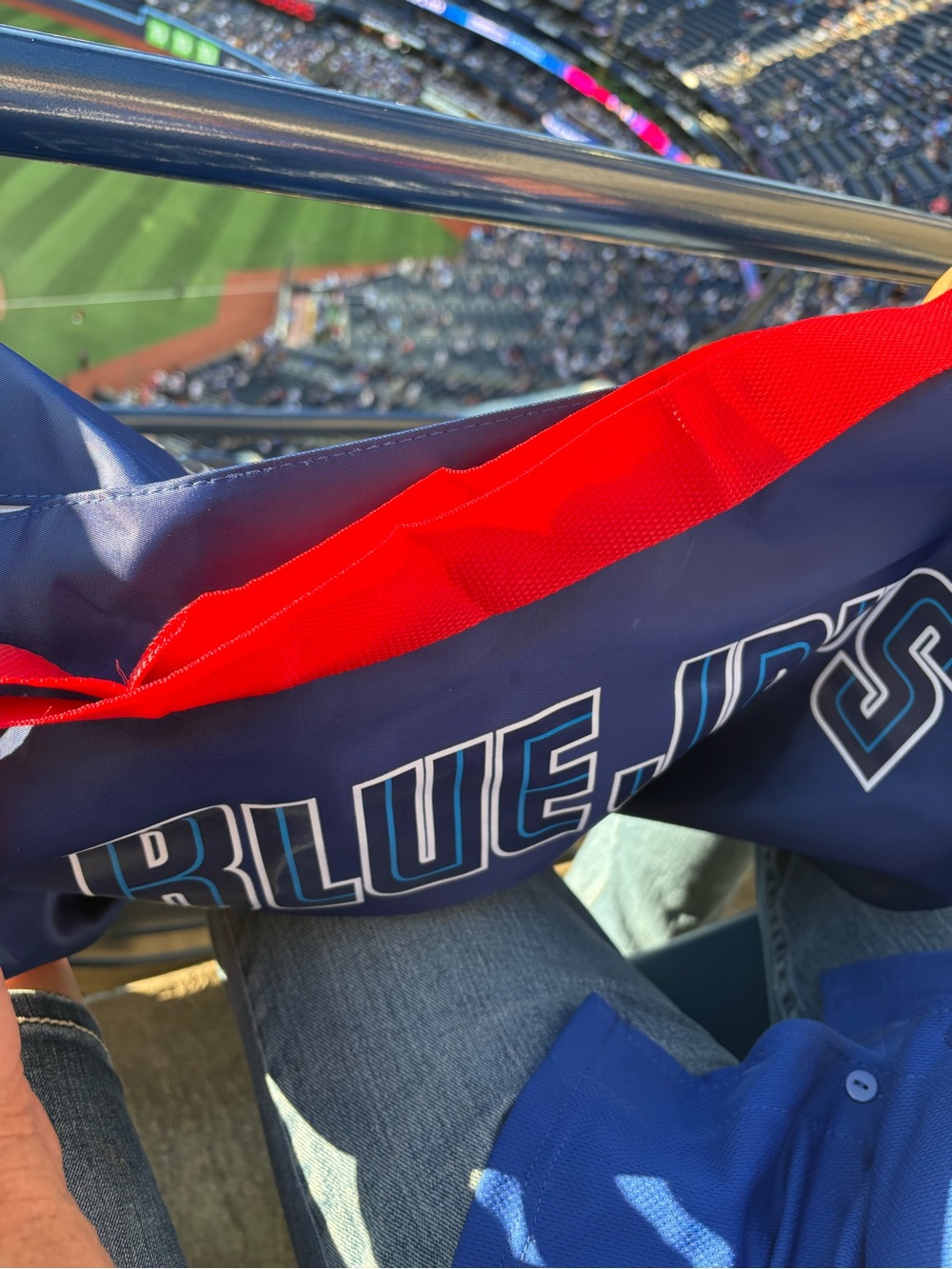 Blue Jay Duffle Bag with Red Strap Accents Giveaway 50th Anniversary - Picture 7 of 7